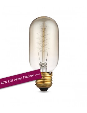 40W GEMİCİ AKKOR FLAMANLI RUSTİK AMPUL ARMUT