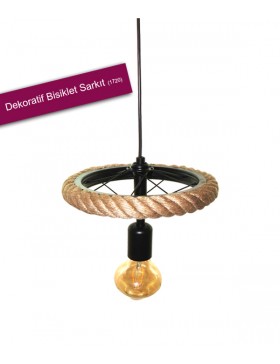 DEKORATİF BİSİKLET HALAT SARKIT AVİZE 25CM