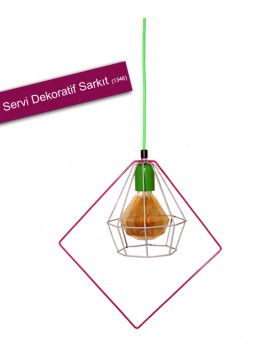 SERVİ DEKORATİF KUMAŞ KABLOLU SARKIT