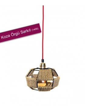KOZA ÖRGÜ KAFESLİ SARKIT 