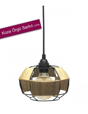 KOZA ÖRGÜ KAFESLİ SARKIT 