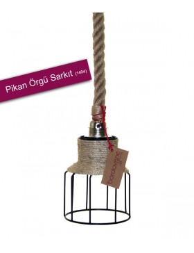 PİKAN ÖRGÜ KAFESLİ SARKIT