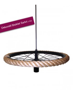 DEKORATİF BİSİKLET HALAT SARKIT AVİZE 45CM