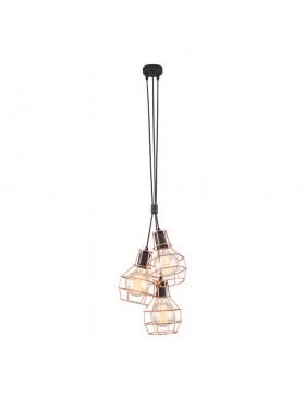 Özcan Aydınlatma 3'lü Şimşir Sarkıt 6443-3A ROSE GOLD