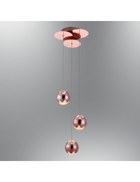 Özcan Aydınlatma 3'lü Adios Sarkıt 5372-3A ROSE GOLD