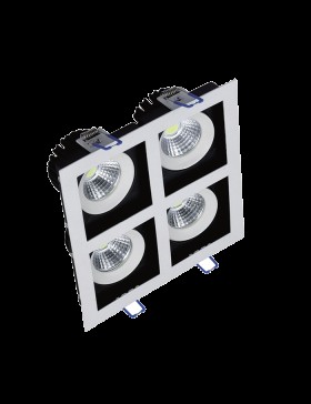 4x8W Kare COB LED Spot Armatür