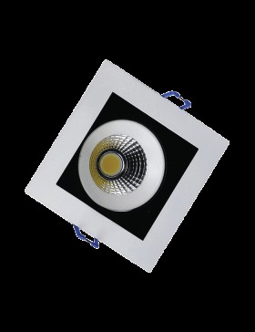 8W Kare COB LED Spot Armatür